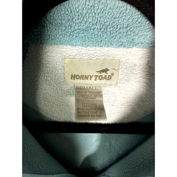 HORNY TOAD LADIES LIGHT GREEN FLEECE PULLOVER 1/4 ZIP  (S)  NICE CONDITION!!   G - Picture 2 of 5